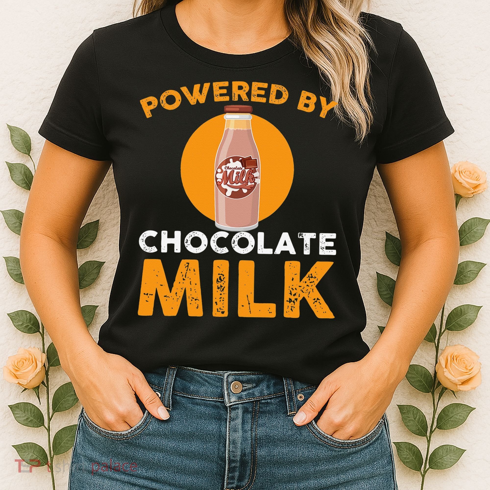 Powered By Chocolate Milk Bottle Costume Women's T-Shirt