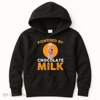 Powered By Chocolate Milk Bottle Costume Kids Hoodie thumb 0