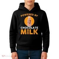 Powered By Chocolate Milk Bottle Costume Kids Hoodie thumb 4