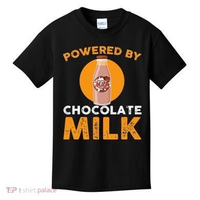 Powered By Chocolate Milk Bottle Costume Kids T-Shirt