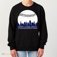 Philadelphia Baseball City Skyline Women's Sweatshirt thumb 0