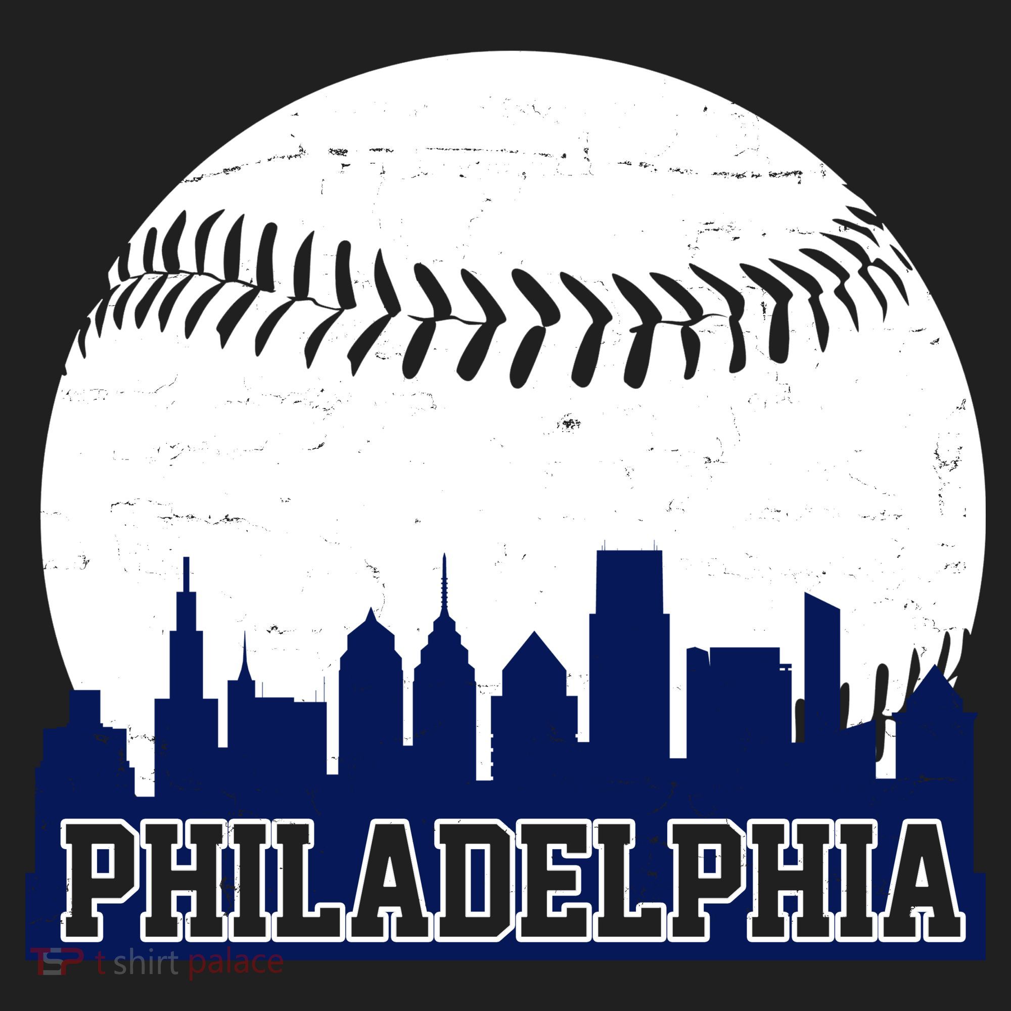 Philadelphia Baseball City Skyline Women's Sweatshirt