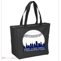 Philadelphia Baseball City Skyline Tote Bag thumb 2