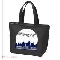 Philadelphia Baseball City Skyline Tote Bag thumb 3