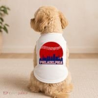 Philadelphia Baseball City Skyline Doggie Tank thumb 2
