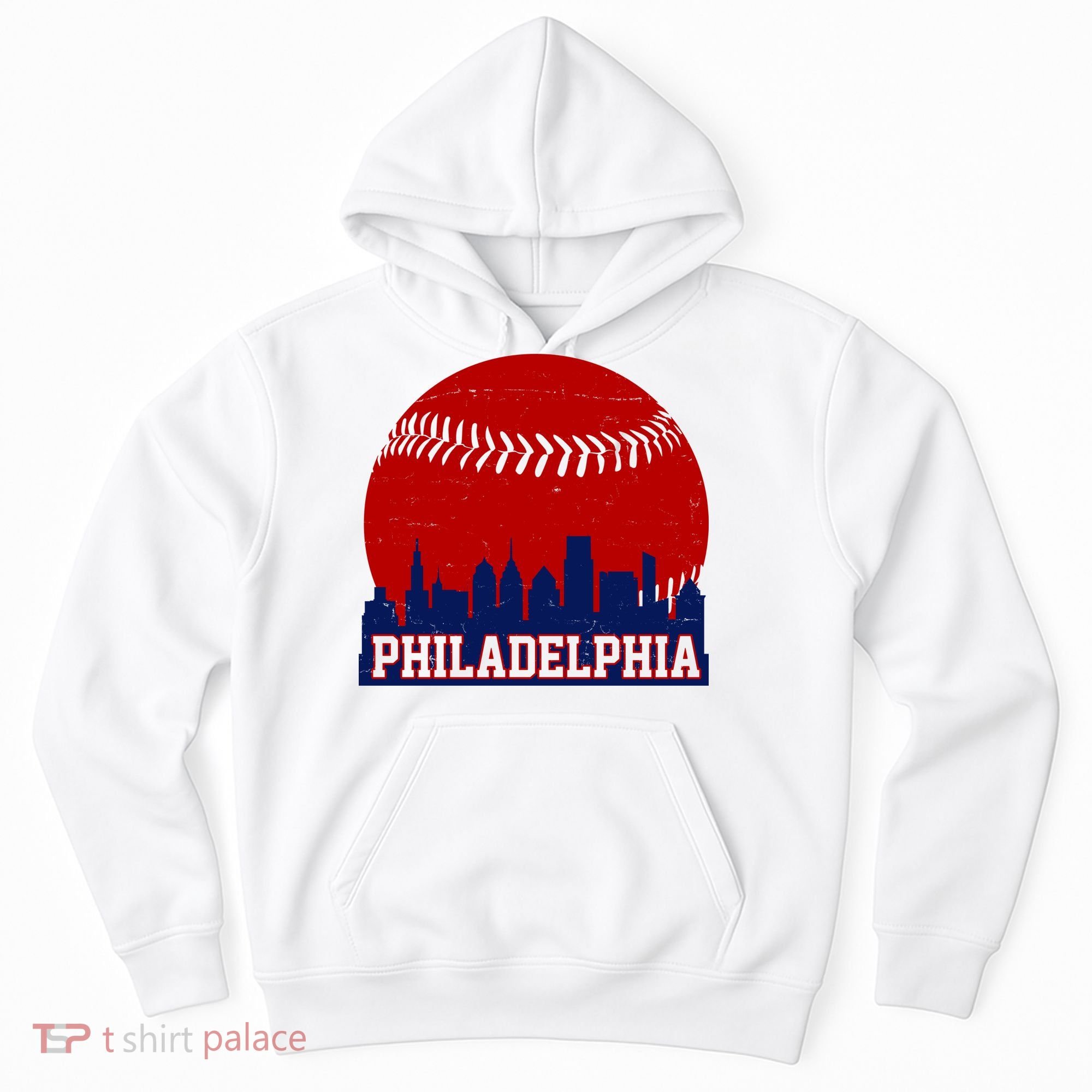Philadelphia Baseball City Skyline Hoodie