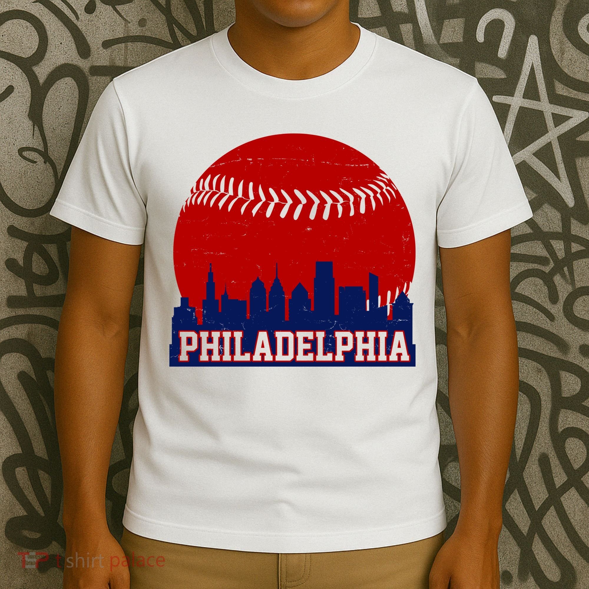 Philadelphia Baseball City Skyline T-Shirt