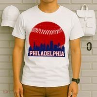 Philadelphia Baseball City Skyline T-Shirt thumb 6