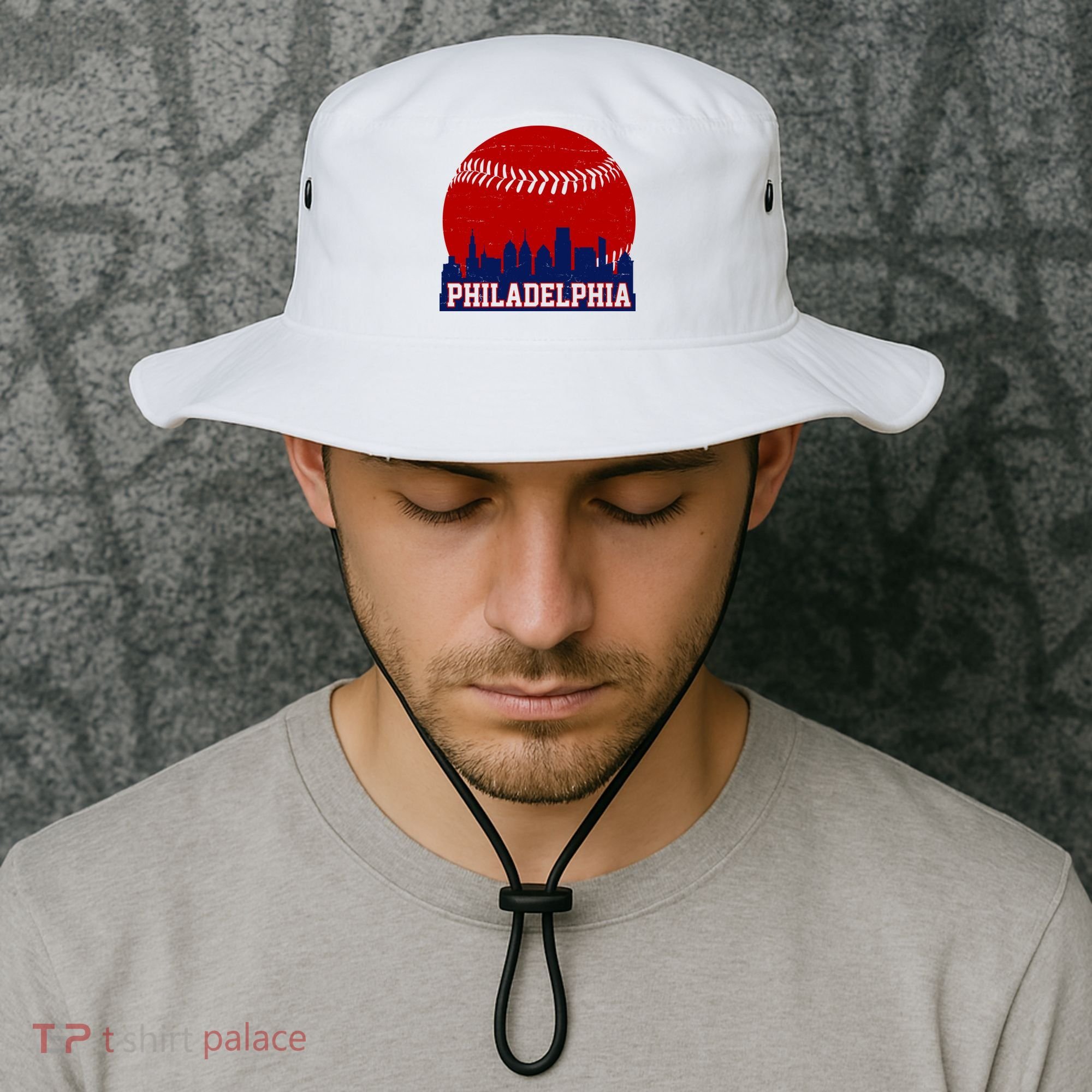 Philadelphia Baseball City Skyline Bucket Hat
