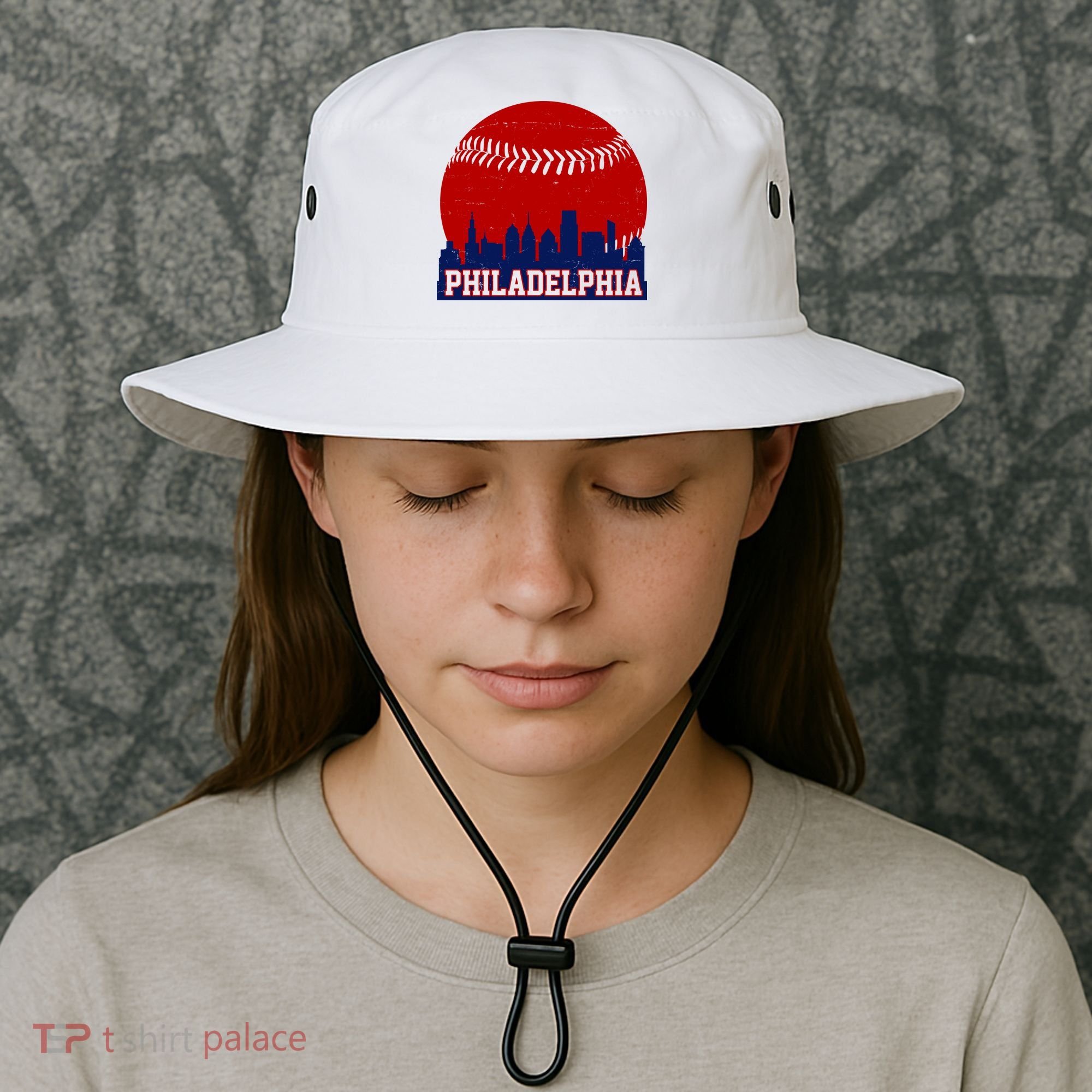 Philadelphia Baseball City Skyline Bucket Hat