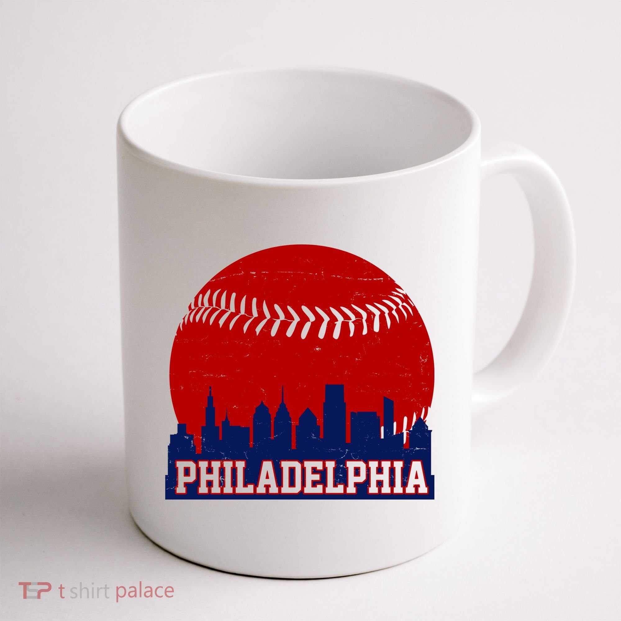 Philadelphia Baseball City Skyline Coffee Mug