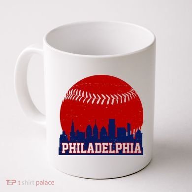 Philadelphia Baseball City Skyline Coffee Mug