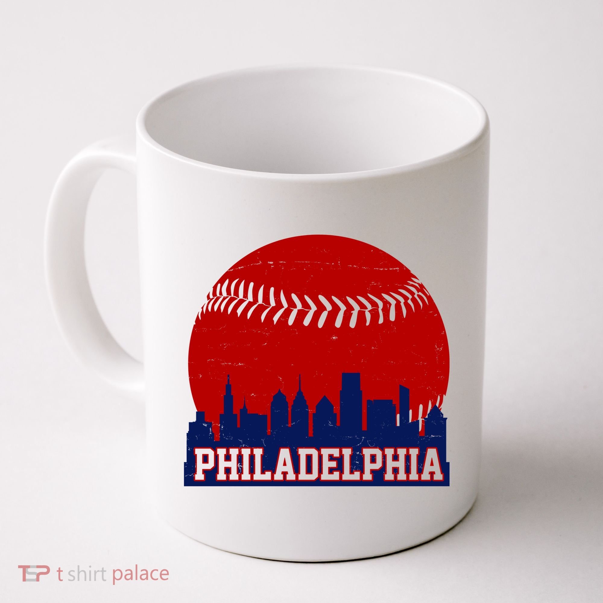 Philadelphia Baseball City Skyline Coffee Mug
