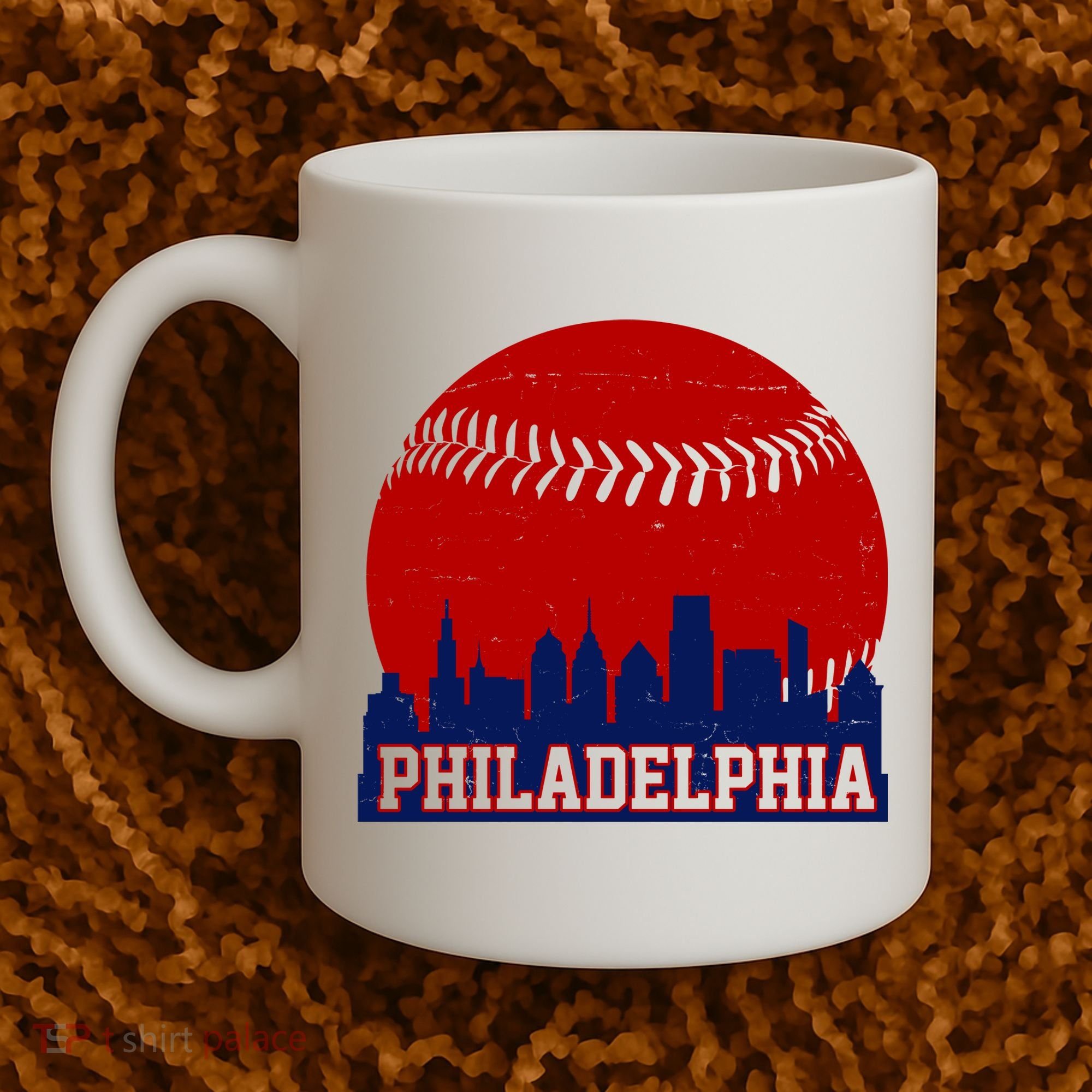 Philadelphia Baseball City Skyline Coffee Mug
