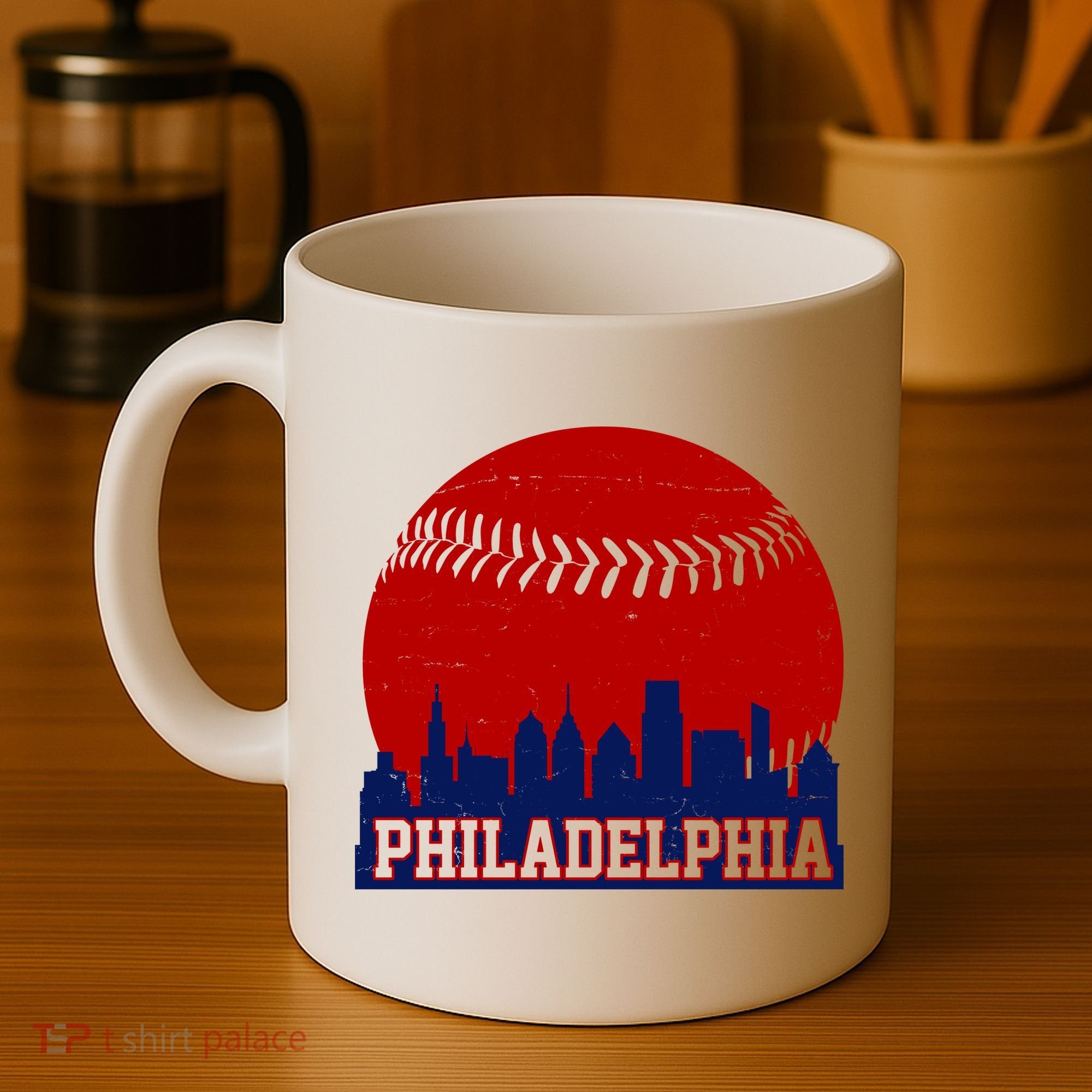 Philadelphia Baseball City Skyline Coffee Mug