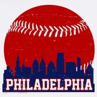 Philadelphia Baseball City Skyline Women's Hoodie thumb 2