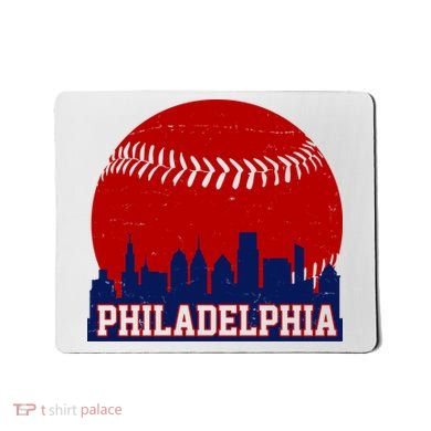Philadelphia Baseball City Skyline Mousepad