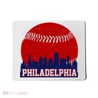 Philadelphia Baseball City Skyline Mousepad thumb 0