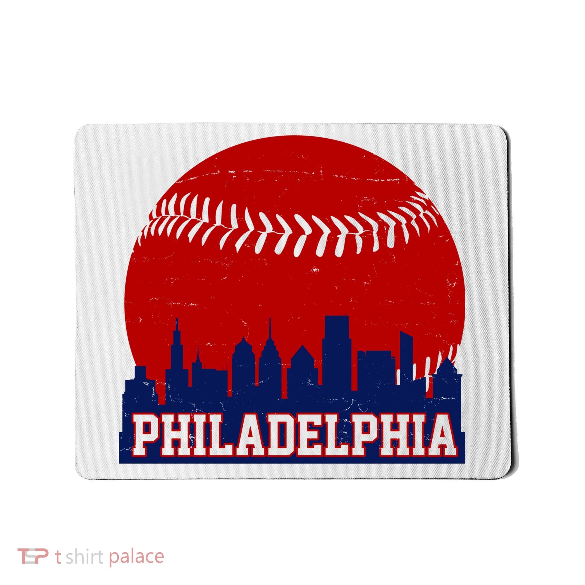 Philadelphia Baseball City Skyline Mousepad