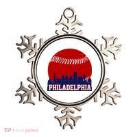 Philadelphia Baseball City Skyline Ornament thumb 0