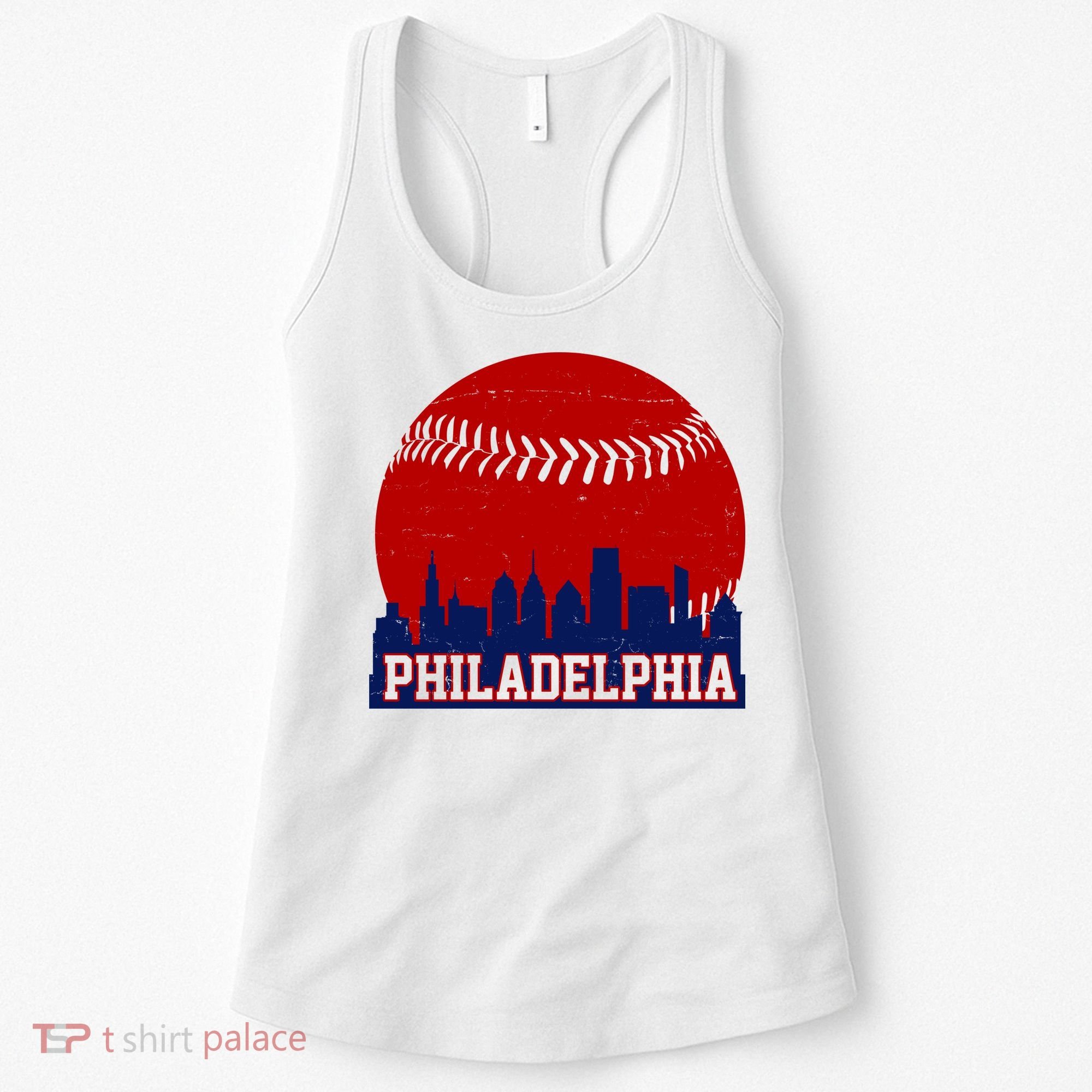 Philadelphia Baseball City Skyline Women's Tank Top