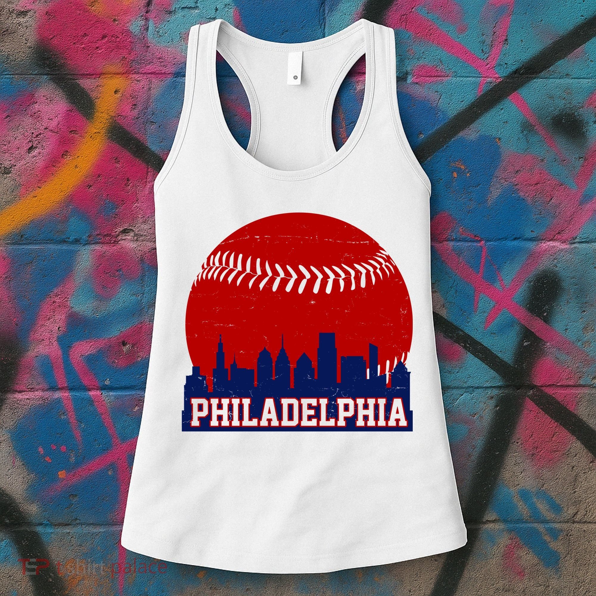 Philadelphia Baseball City Skyline Women's Tank Top