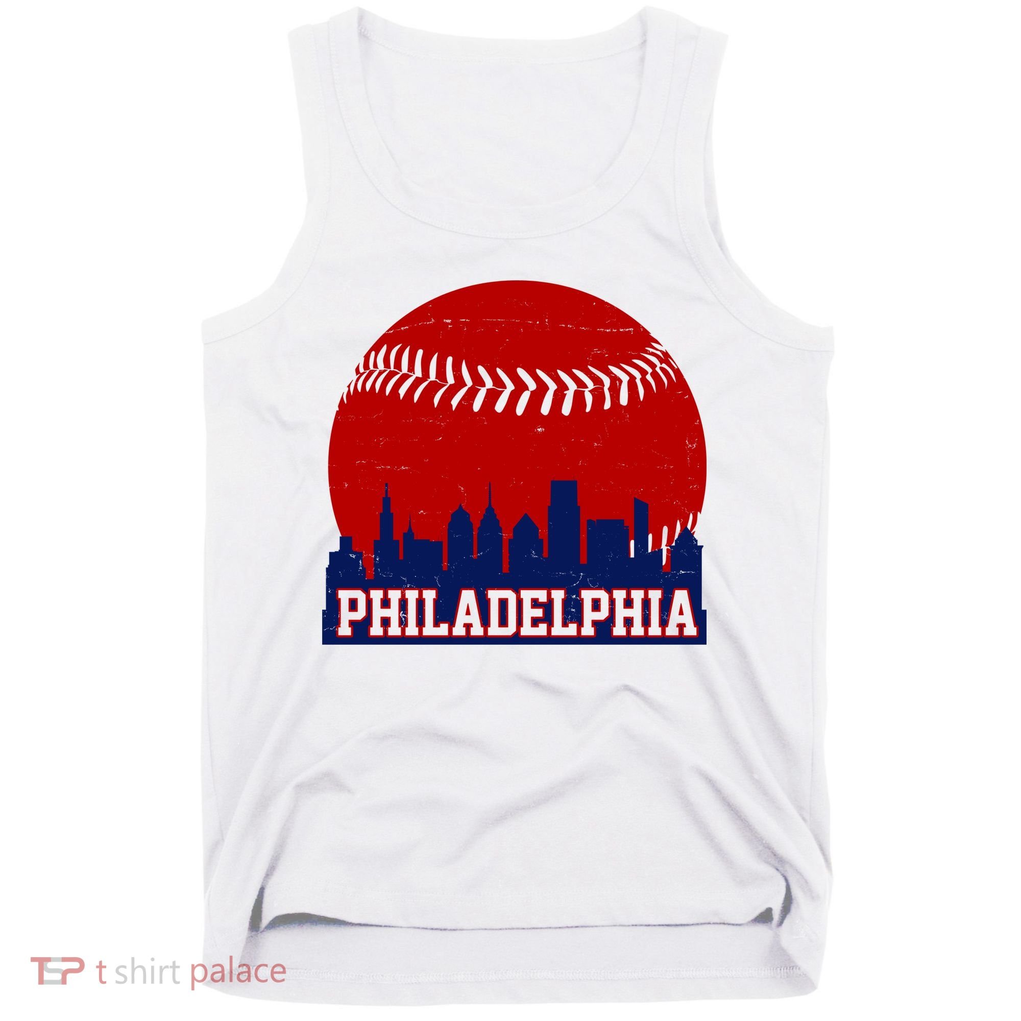 Philadelphia Baseball City Skyline Tank Top