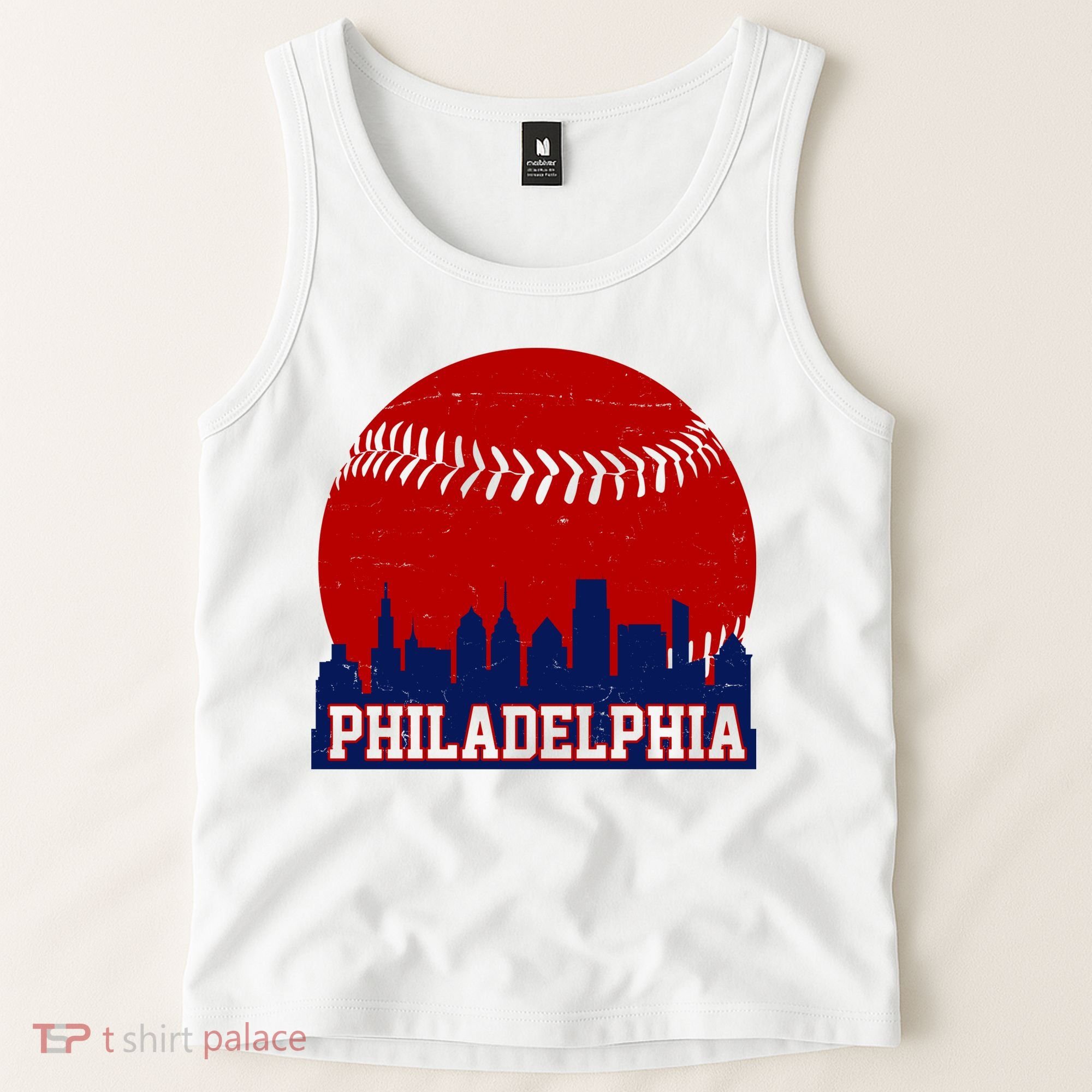 Philadelphia Baseball City Skyline Tank Top