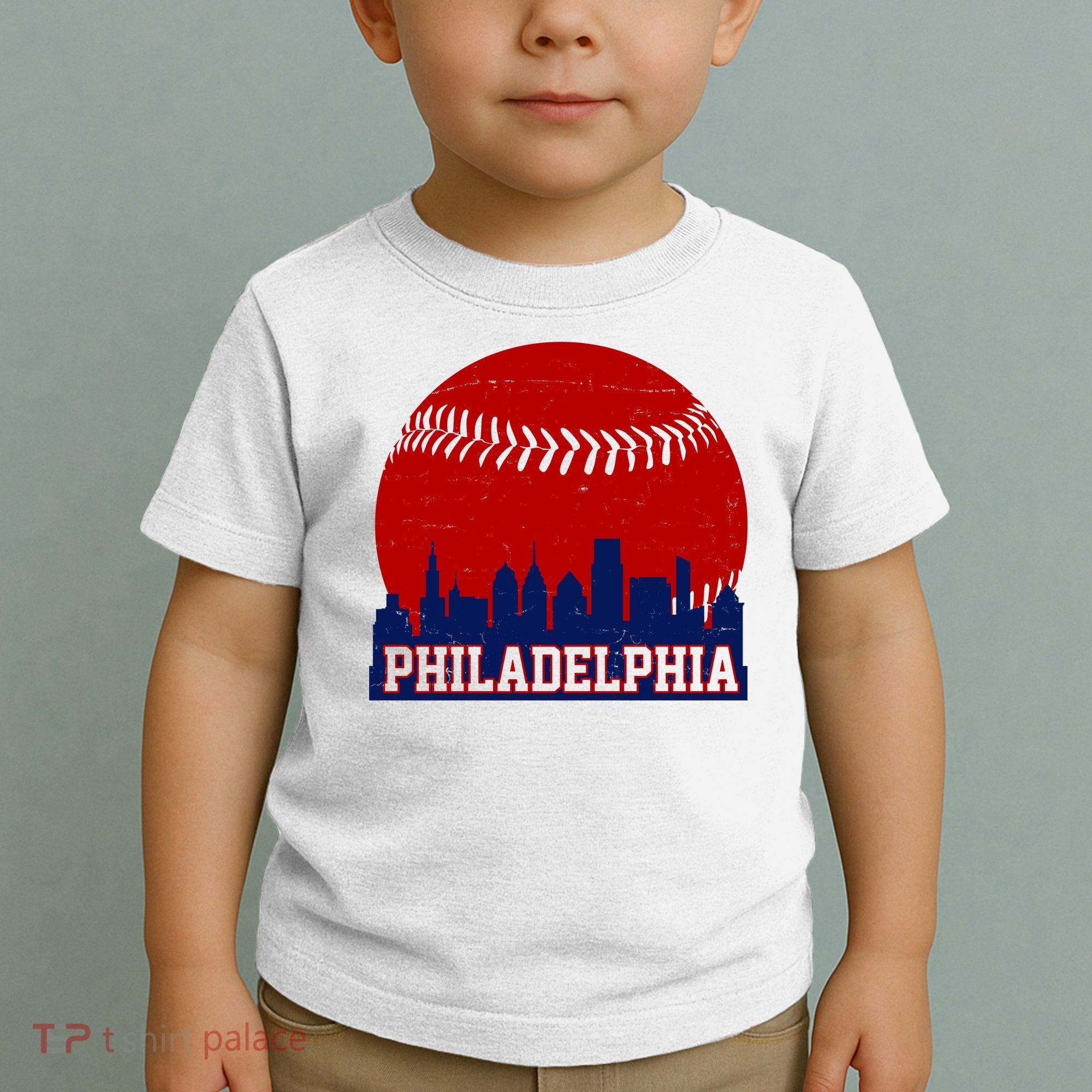 Philadelphia Baseball City Skyline Toddler T-Shirt