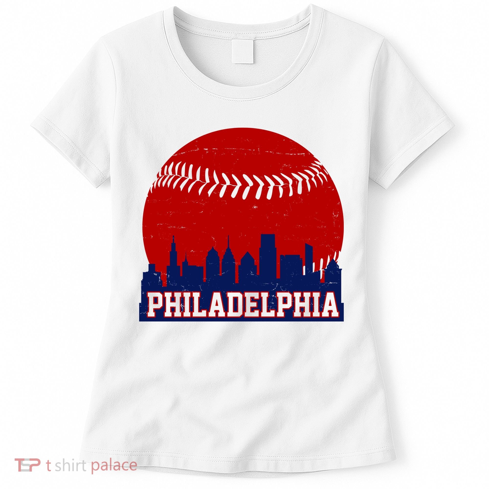 Philadelphia Baseball City Skyline Women's T-Shirt