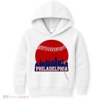Philadelphia Baseball City Skyline Kids Hoodie thumb 0