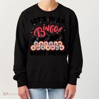 Play Bingo & Cat Bingo Player Gambling Bingo Women's Sweatshirt thumb 0