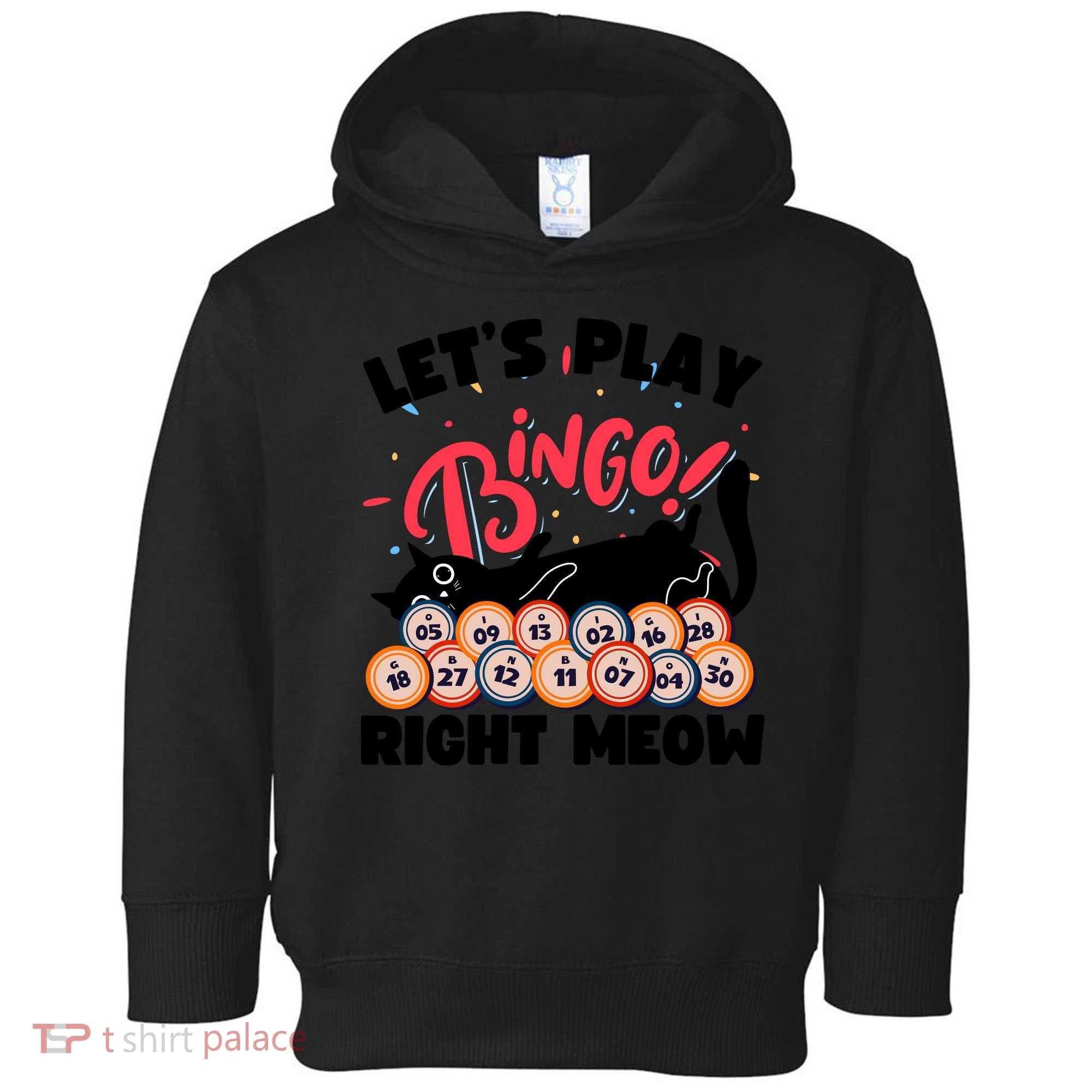 Play Bingo & Cat Bingo Player Gambling Bingo Toddler Hoodie