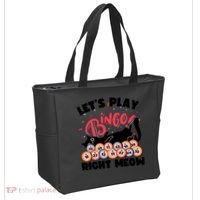 Play Bingo & Cat Bingo Player Gambling Bingo Tote Bag thumb 2