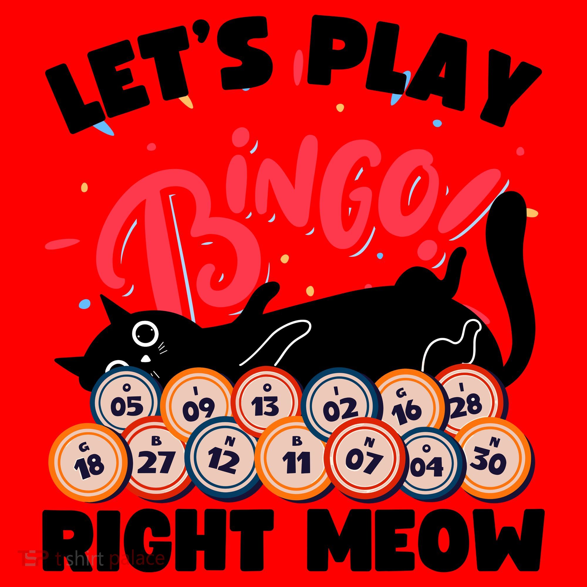 Play Bingo & Cat Bingo Player Gambling Bingo Santa Hat