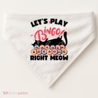 Play Bingo & Cat Bingo Player Gambling Bingo USA-Made Doggie Bandana thumb 0