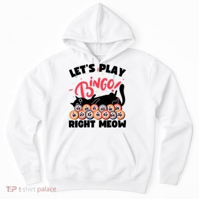 Play Bingo & Cat Bingo Player Gambling Bingo Hoodie