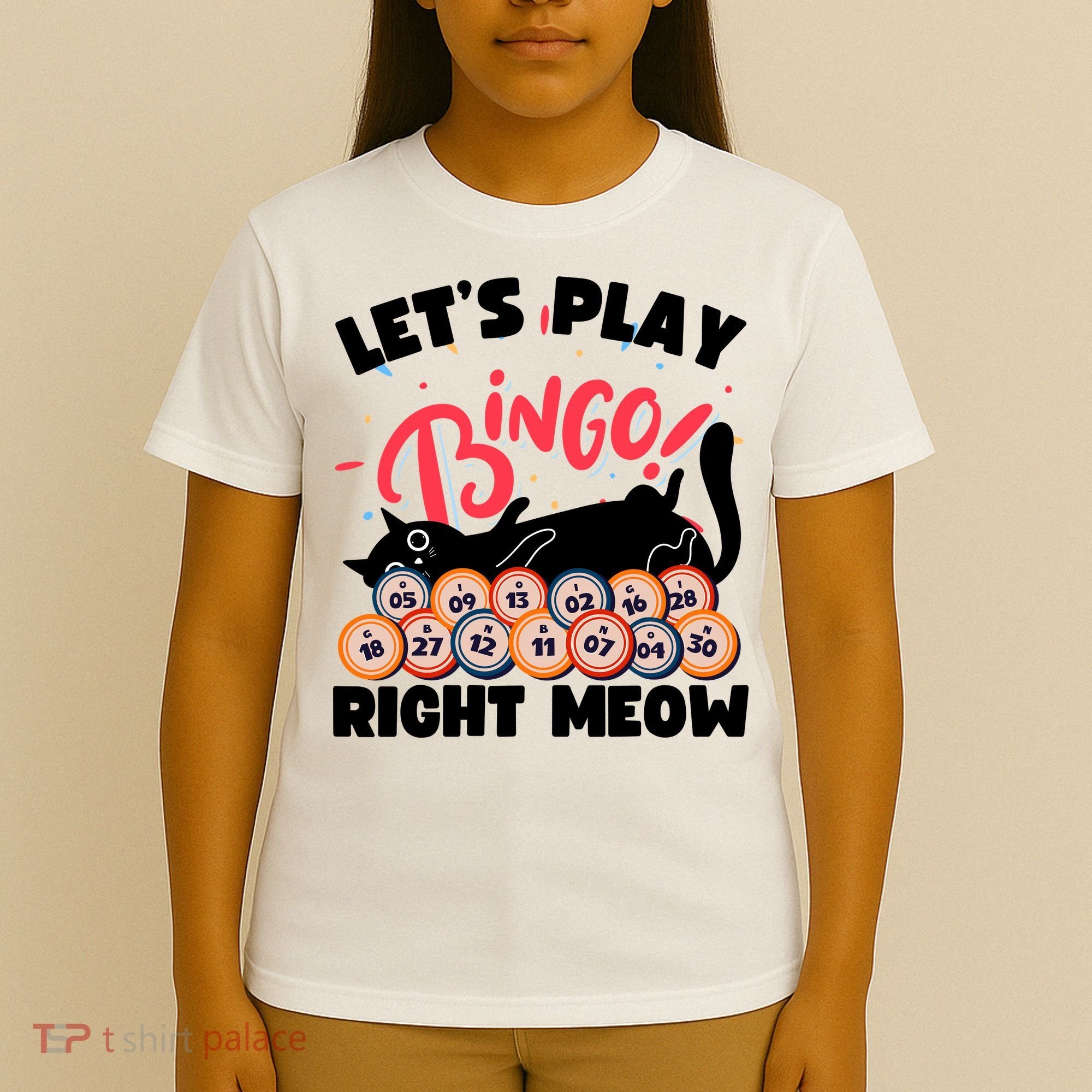 Play Bingo & Cat Bingo Player Gambling Bingo T-Shirt