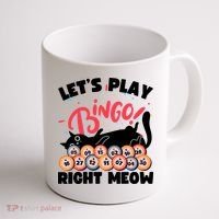 Play Bingo & Cat Bingo Player Gambling Bingo Coffee Mug thumb 1
