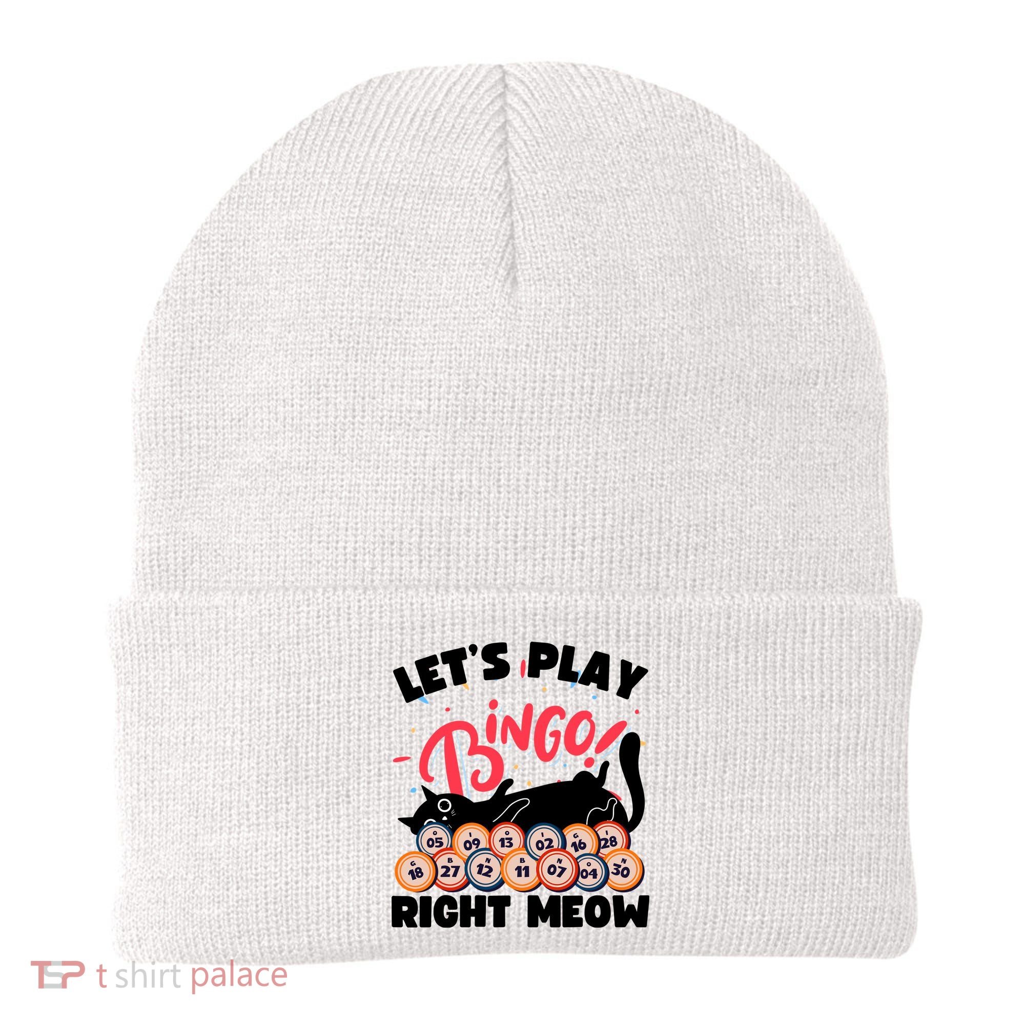 Play Bingo & Cat Bingo Player Gambling Bingo Beanie