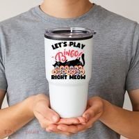Play Bingo & Cat Bingo Player Gambling Bingo Tumbler thumb 2