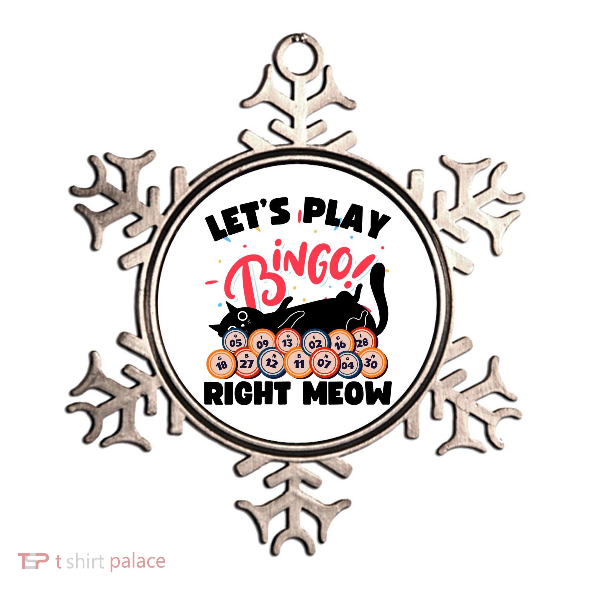 Play Bingo & Cat Bingo Player Gambling Bingo Ornament