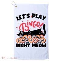 Play Bingo & Cat Bingo Player Gambling Bingo Golf Towel thumb 0