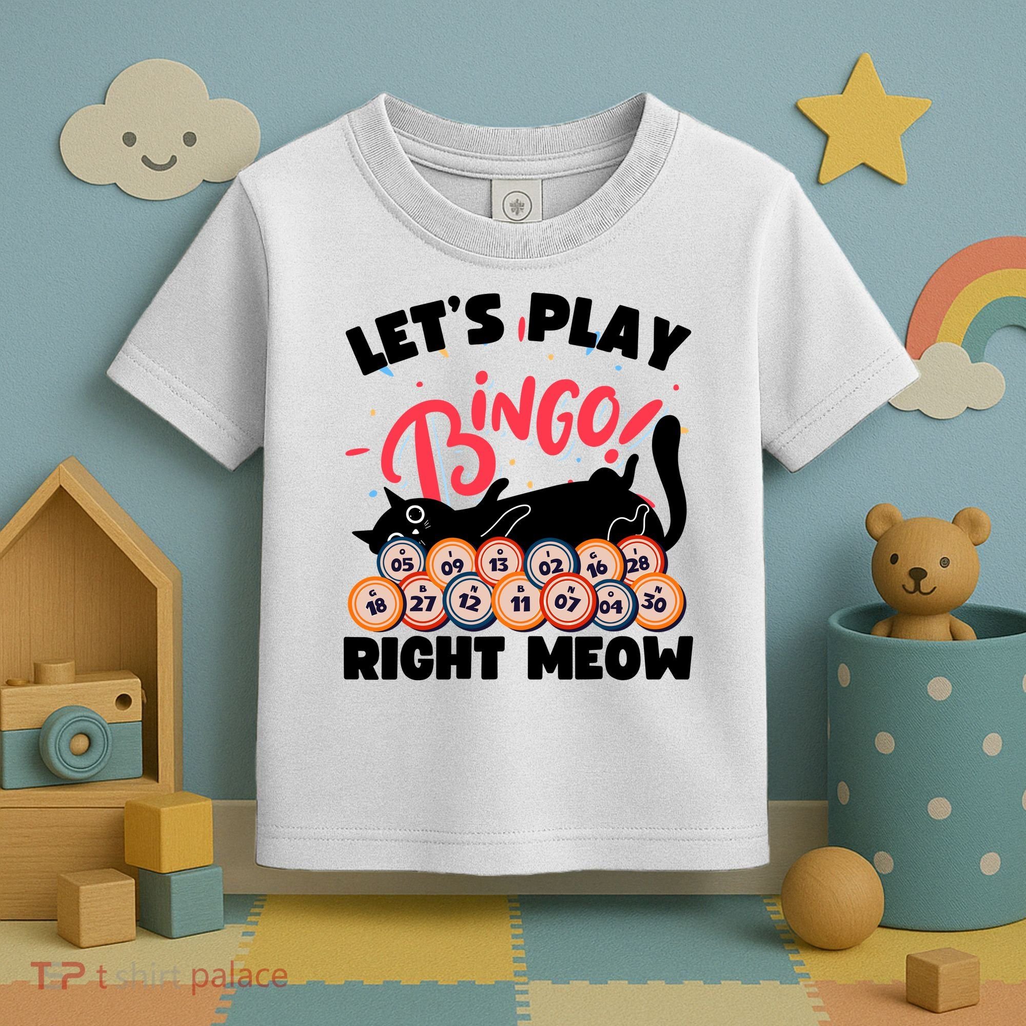 Play Bingo & Cat Bingo Player Gambling Bingo Toddler T-Shirt