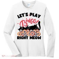 Play Bingo & Cat Bingo Player Gambling Bingo Women's Long Sleeve Shirt thumb 0