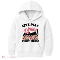 Play Bingo & Cat Bingo Player Gambling Bingo Kids Hoodie thumb 0
