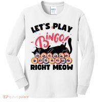 Play Bingo & Cat Bingo Player Gambling Bingo Kids Long Sleeve Shirt thumb 0