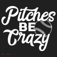 Pitches Be Crazy Softball Baseball Women's Sweatshirt thumb 2