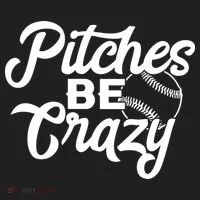 Pitches Be Crazy Softball Baseball Women's Sweatshirt thumb 2