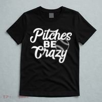 Pitches Be Crazy Softball Baseball T-Shirt thumb 5